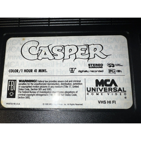Casper Seeing is Believing 1995 VHS video MCA Universal - Picture 3 of 5